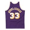 Maillot NBA - Mitchell &amp; Ness - Kareem Abdul-Jabbar - Los Angeles Lakers 1983-84 - Violet - Manches courtes