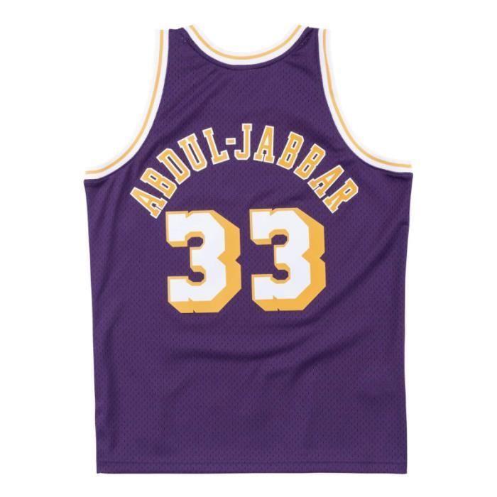 Maillot NBA - Mitchell &amp; Ness - Kareem Abdul-Jabbar - Los Angeles Lakers 1983-84 - Violet - Manches courtes