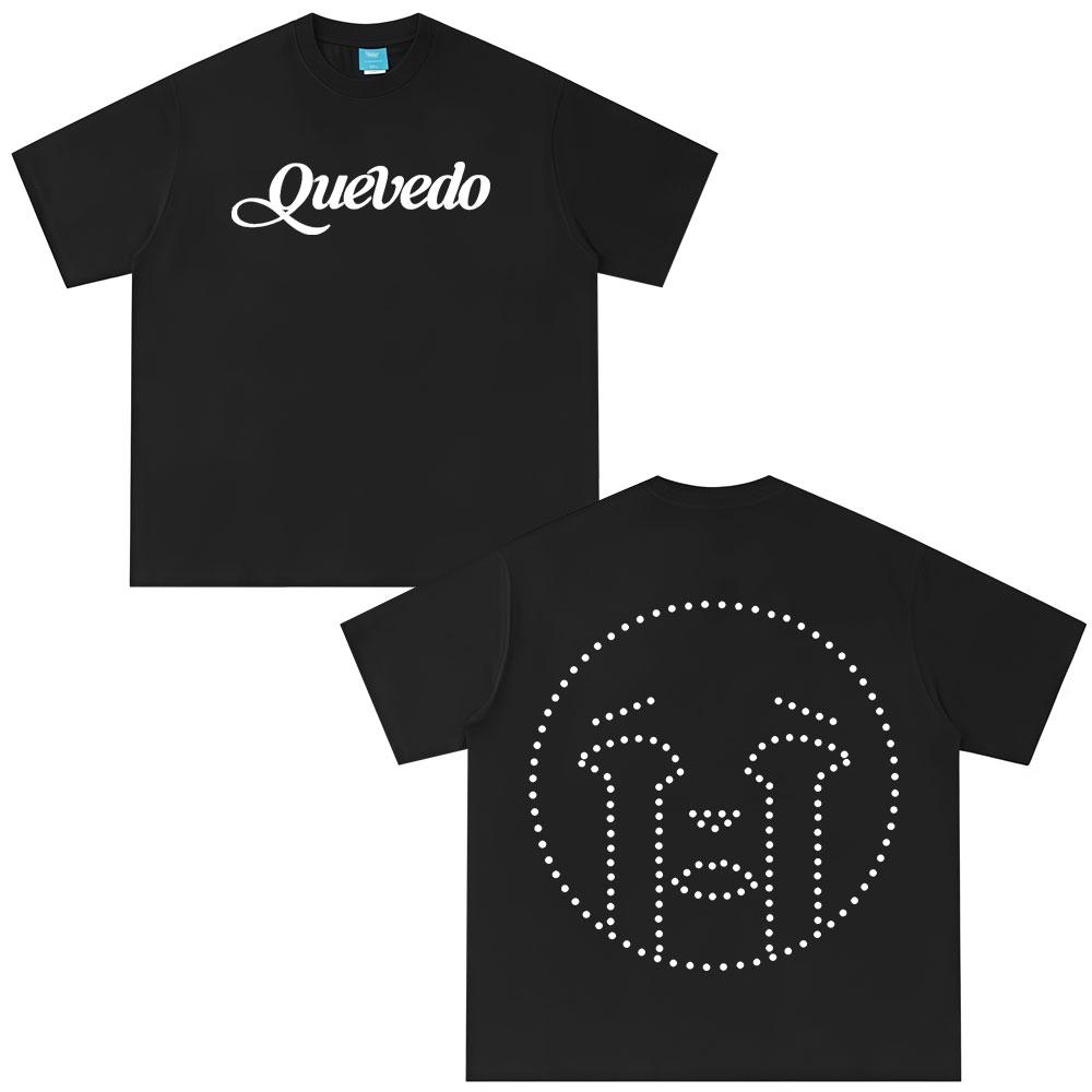 Rapper Quevedo Buenas Noches T Shirts Men's Women High Quality Cotton Short Sleeve T-shirts Fashion Oversized T-shirt Streetwear