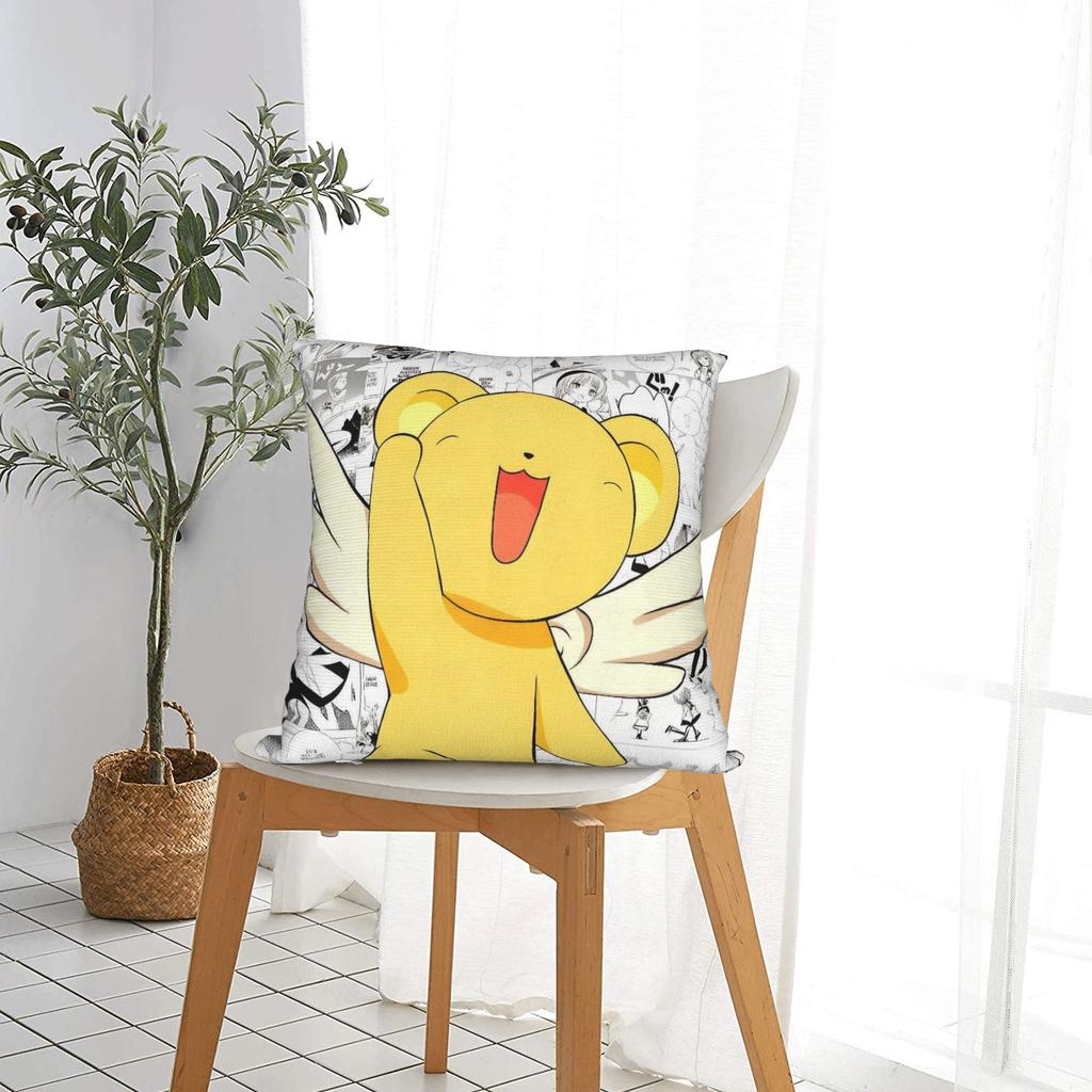 Sakura Magical Cartoon Anime Pillow Case Comfy Pillow Cover Vintage Pillowcases For Sofa Car Home Decor