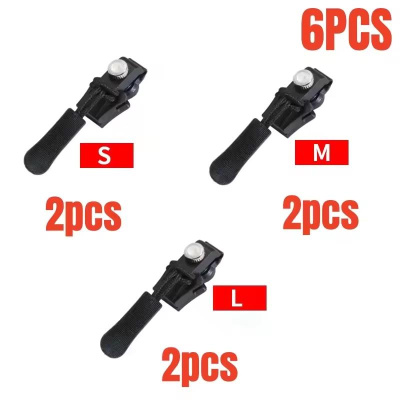 3-60Pcs Universal Zipper Repair Kit Quick Instant Detachable Zipper Head Replacement Zipper Slider Pull Jacket Bags Coat DIY Sew