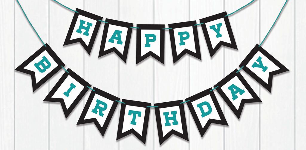Inkdotpot Birthday Party Decorations Happy Birthday Party Garland Baby Boy Or Girl Car Gender Neutral Pennant Banner