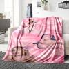 Pink Butterfly Dream Blanket Soft Throw Blanket For Home Bedroom Bed Sofa Travel Office Solid Christmas Blanket
