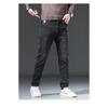Jeans Autunnali Taglie Forti Pantaloni Lunghi Blu Uomo Eleganti Elastici Larghi Vintage Morbidi Casual Vita Alta Base Moda Harem Pantaloni Uomo