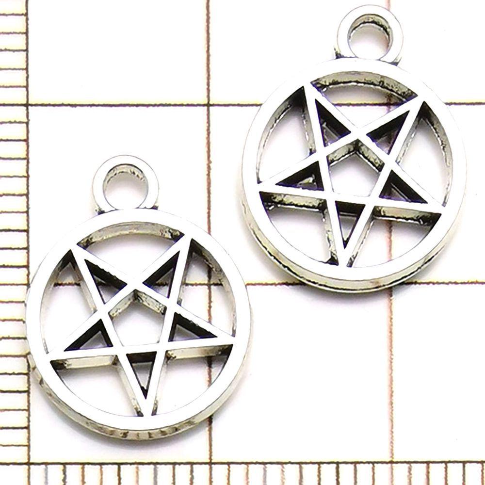 Mixed 15 Silver Alloy Star Pendants & Charms for DIY Bracelets & Necklaces