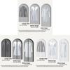 Minimalist Waterproof Garment Dust Cover With Transparent Pvc For Wardrobe Storage