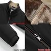 Schwarz-Gold-Fleecegefütterte Stehkragen-Winterjacke für Herren