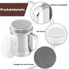 With Handle Powdered Sugar Shake Duster Stainless Steel Cinnamon Shake Sifter Flour Sifter  Soda