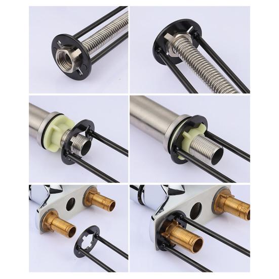 Multifunctional Sink Wrench 360-Degree Rotation Faucet Installation Under Sink Repair Kitchen Bathroom Wrench Plumbing Tool