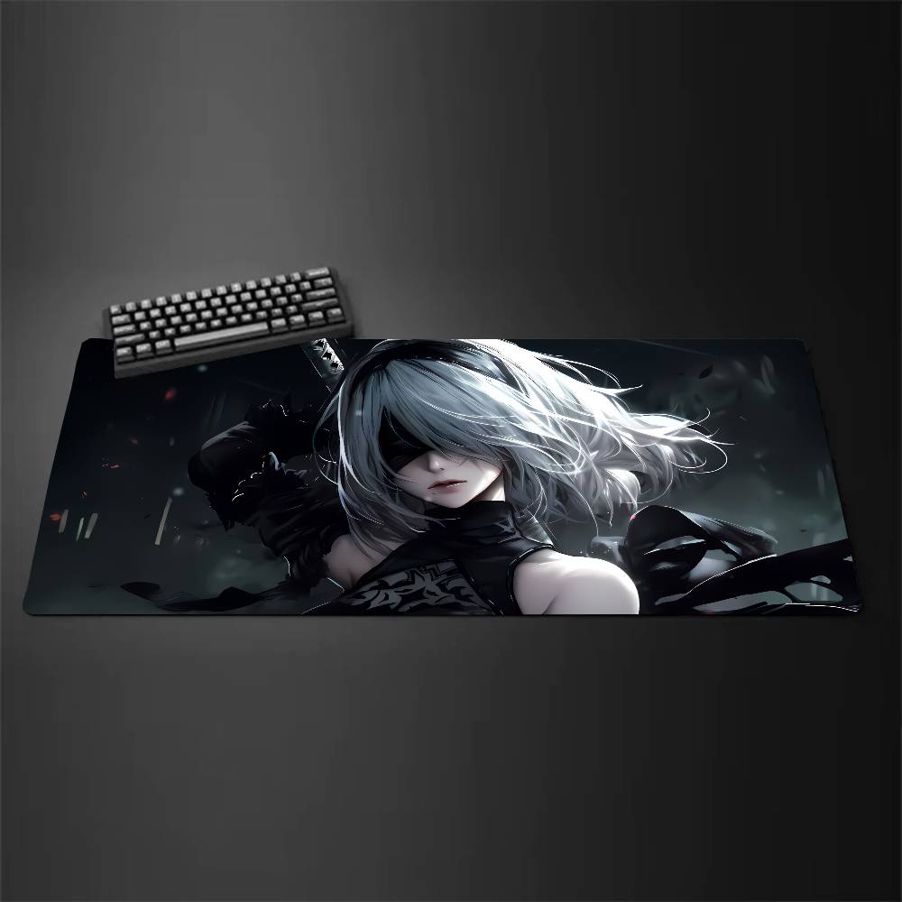 Nier Automata Anime Fight Game Mousepad Mouse Mat Desk Mat With Pad Gaming Accessories Prime Gaming XXL Keyboard Pad Padding M