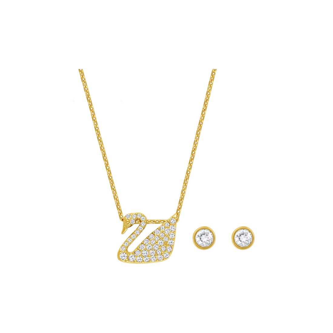 Swarovski Swan Classic Earrings Set Women earrings Metal 5030717 Box (Random Color)