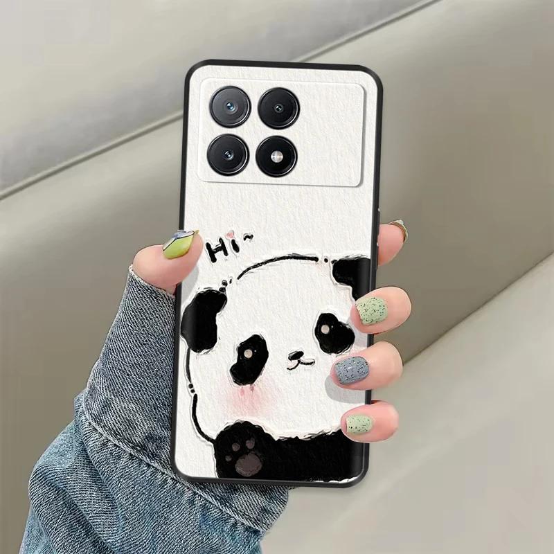 Poco X6 Case Phone Case Lovely Cat Coque Cover For Xiaomi Poco X6 Pro Poco X 6 Pro X6Pro Pocox6 Pro 5G Liquid Silicone Cases