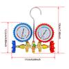 R134a Air Conditioning Pressure Gauge with Hose and Hook 3 Way AC Diagnostic Manifold Gauge Set Freon For R12 R22 R404A R134a