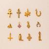 18K Gold Retention Stainless Steel Star Cloud Pendant DIY Accessory