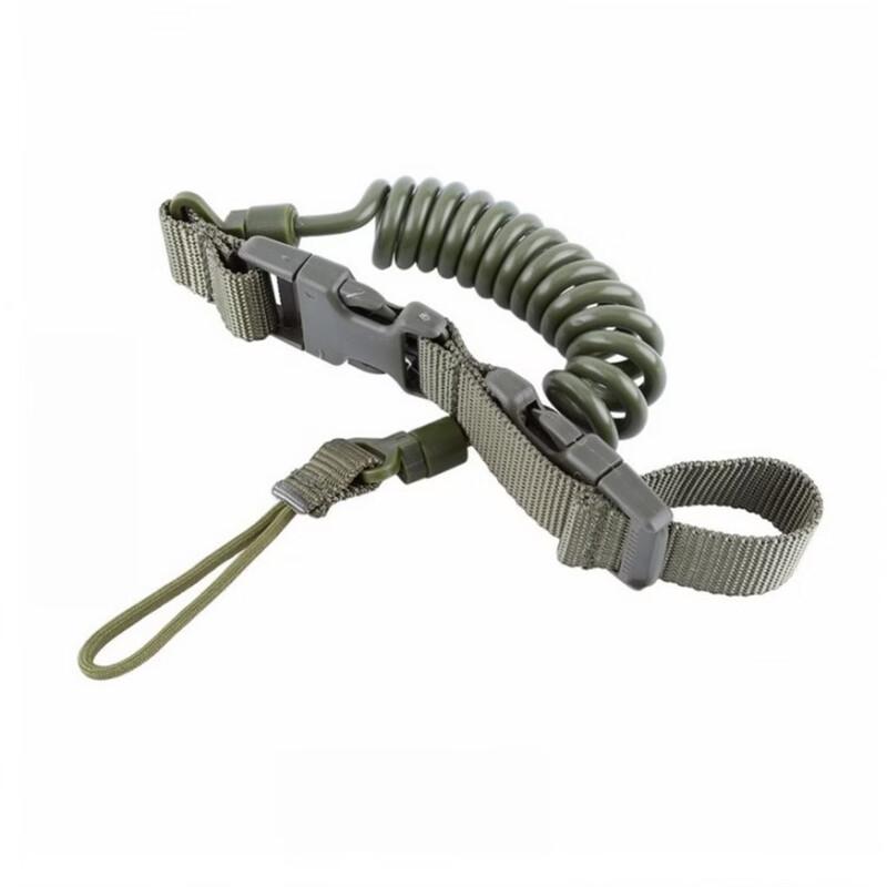 Outdoor Tactical Anti-Loss Lanyard with Spring Key Chain