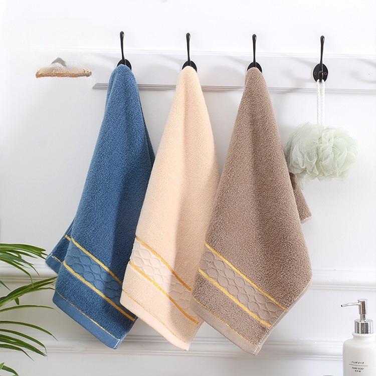 Household Gold Thread Double-grid Washing Towel