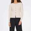 Fine Knit Cardigan with Round Neck Prime Life Golden Buttons Woman JDY