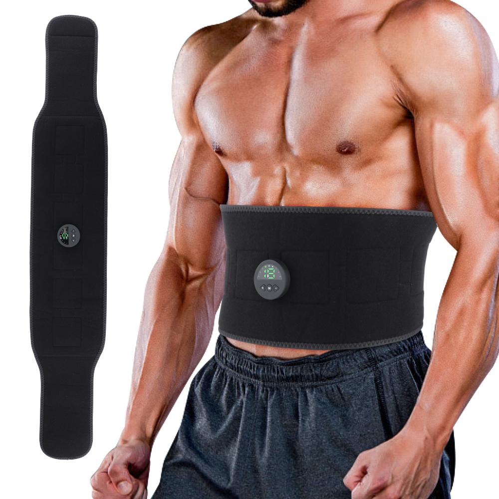 Fitness Electric Abdominal Massager Body Slimming Belt Muscle Massager USB Recharge Waist Trainer Weight Loss Device