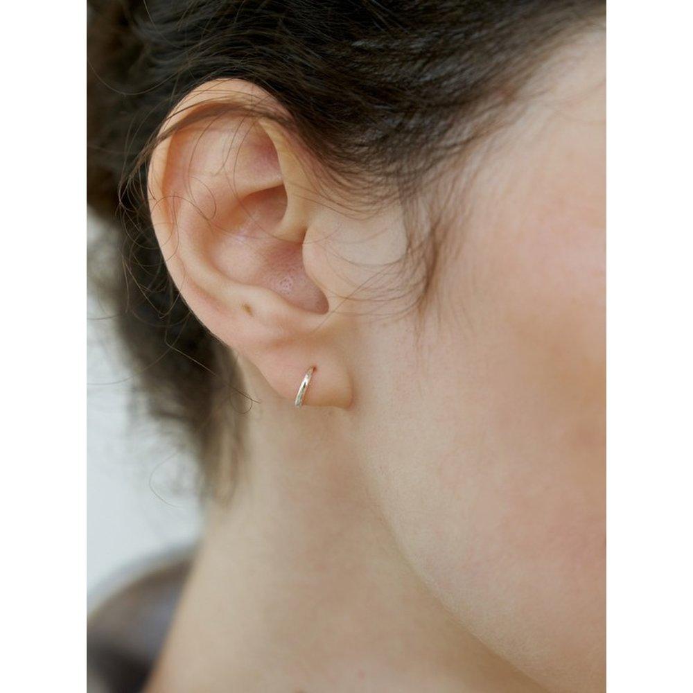 [Silver] Tiny Ring Earrings