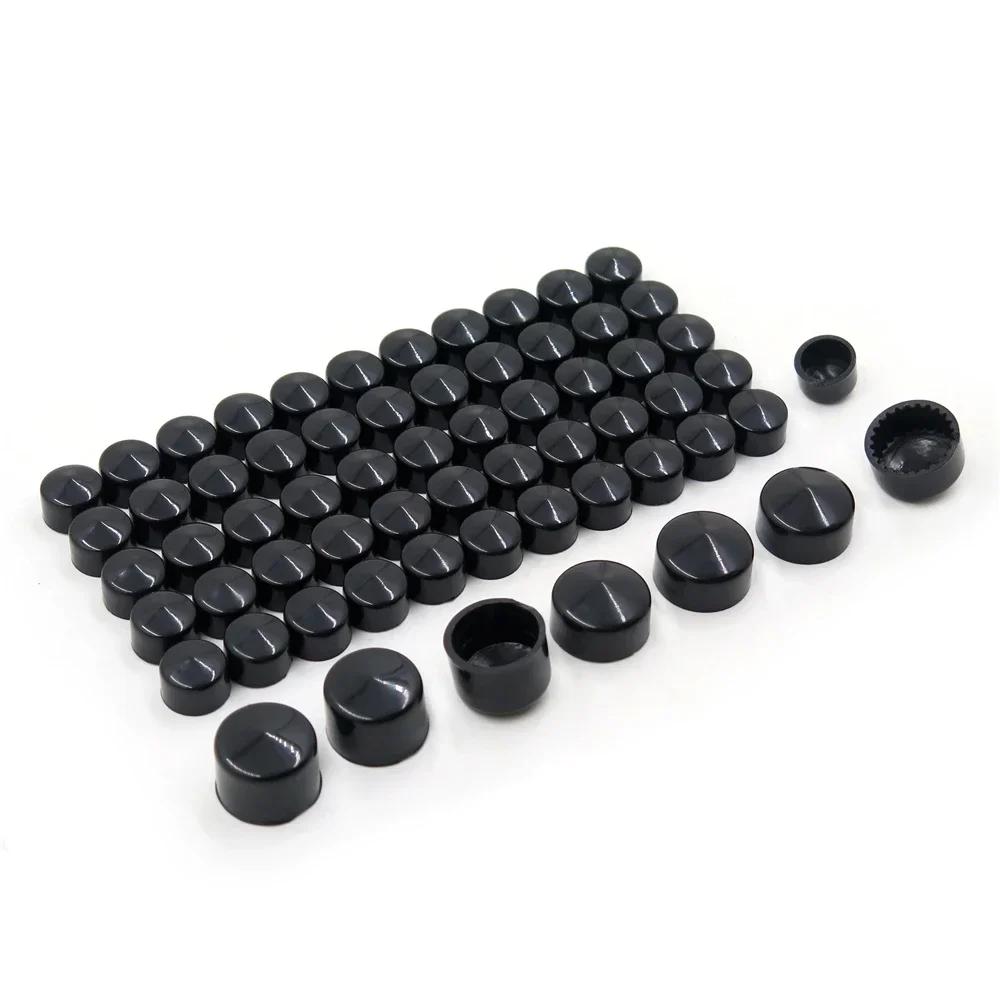 Motorcycle Parts 63pcs Chrome Caps Cover Kit for 2004-2015 Harley Sportster Engine & Misc Bolt Nut