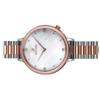 Westar Zing Crystal Accents Two Tone Stainless Steel White Mother Of Pearl Dial Quartz 00135SPN611 Womens Watch