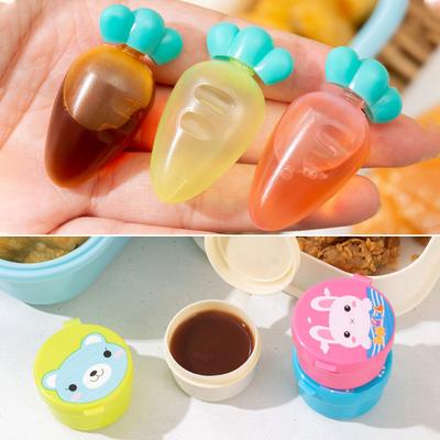 1 Set Sauce Bottle Creative Shape Dustproof Adorable Appearance Reusable Mini Salad Dressing Ketchup Bottle