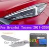HYUNDAI TUCSON 2017- için TPU Araç Dış Far Çizilmez Koruyucu Film Farlar Tamir Etiket Aksesuarları Modifikasyon