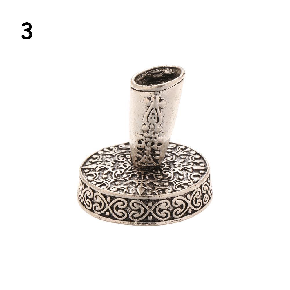 1 PC Vintage European Style Pen Holder with Metal Round Base for Feather Quill Dip Pens Gifts School Office Supplies Stationery