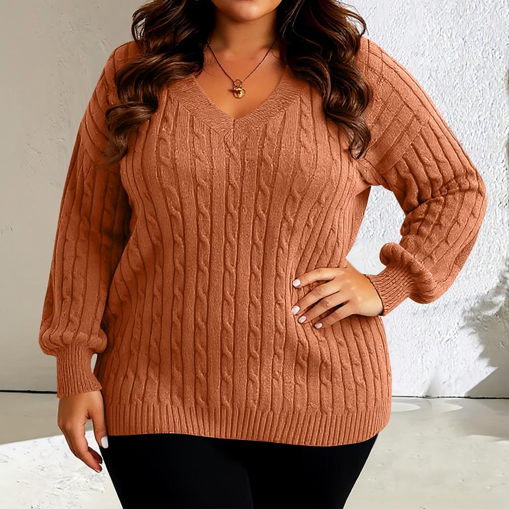 Women's Fashion Casual Solid Color Oversized  Long Sleeve Loose Fit Top