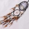 1PC Handmade Dream Catcher Kreative Wand Dekorationen Wolf Muster Indische Dreamcatcher Retro Feder Ornament Home Zimmer Hängen Dekor