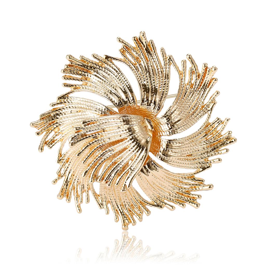 Fashion Creative Alloy Fireworks Styling Brooch, Niche High-End Women'S Clothing Pin Jewelry Brooch
