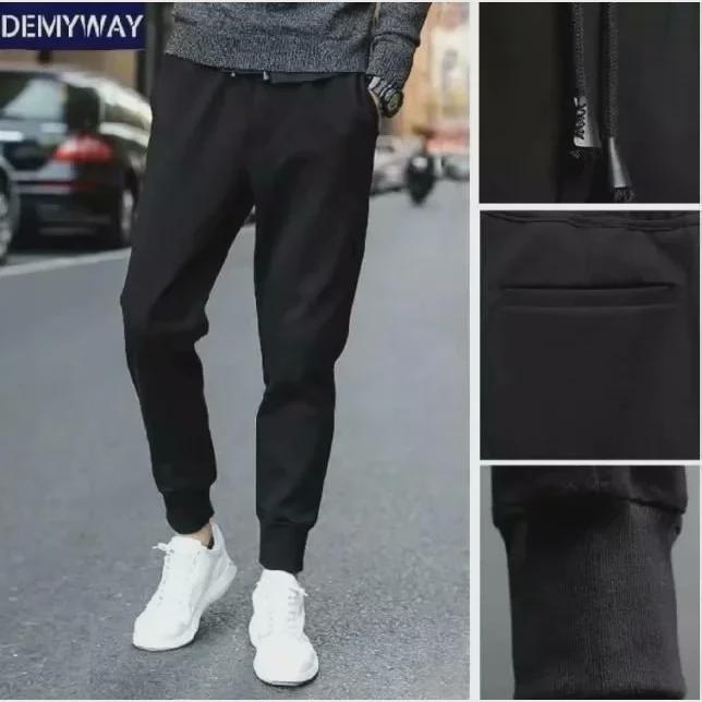 Herbst Herren Plus Samt Slim Korean Casual Pants - Lockere Passform für Teenager