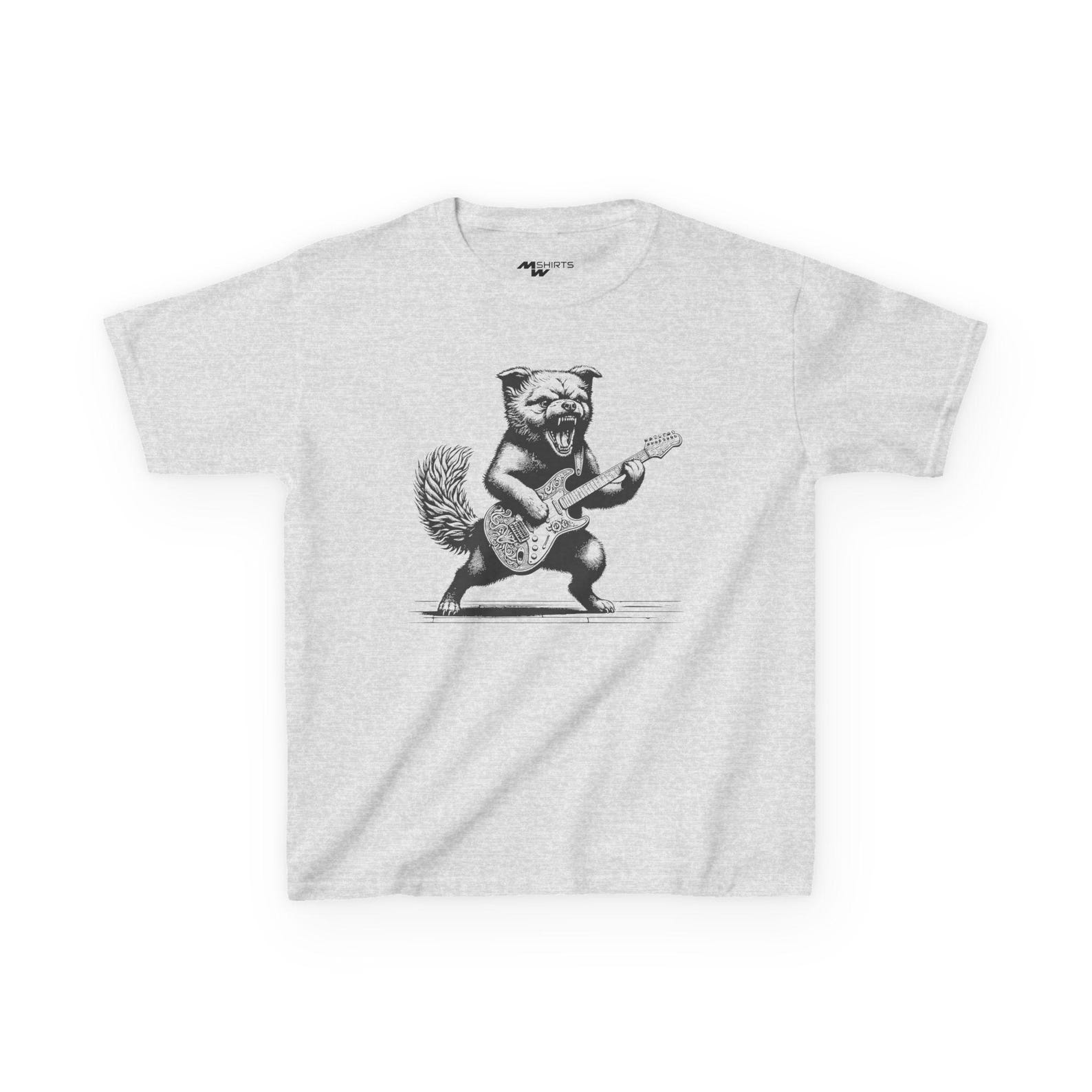 Rockin Kids Tee: Guitar Animal T-Shirt - Fun Music Shirt 2XL