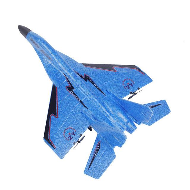 

RC Plane Toys EPP Foam Electric RTF Radio Remote Control Tail Pusher Quadcopter Glider Модель літака Small:29*21*6cm синій