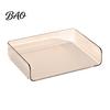 Modern Office Desktop Organizer Large Capacity Desk for Documents Files Letters A4 Paper Book Notes Mail, Compact File Sorter Clear Stackable