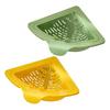 2 Peças Peneira Magnética Triangular para Ralo de Pia, Filtro de Resíduos de Alimentos para Cozinha com Fundo de Rosca, Suporte de Esponja à Prova de Ferrugem, Organizador de Canto de Pia, Casa