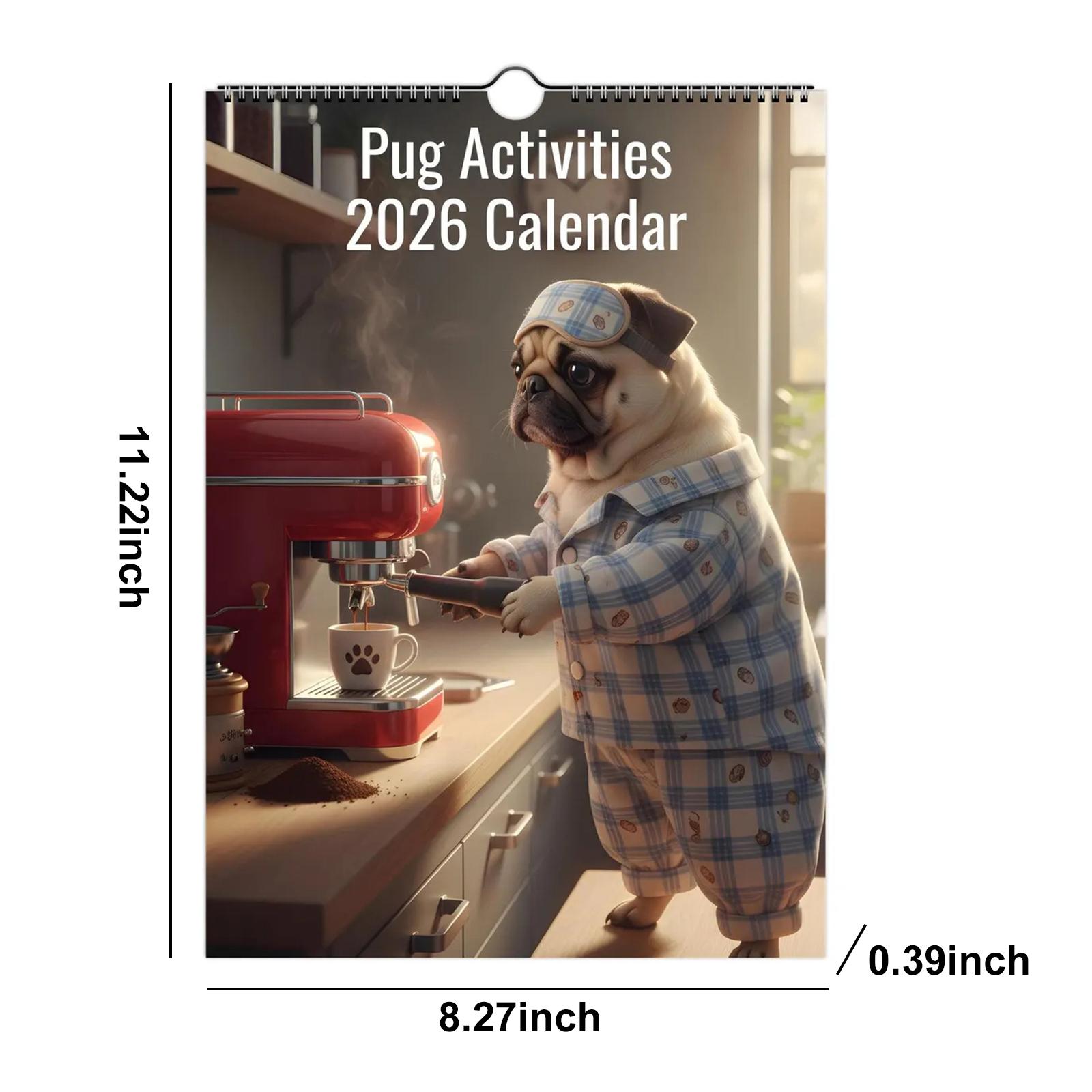 

2026 Dog Wall Calendar Open Giftable Dog Calendar Year Monthly Planner Schedule Organizer Fun Dogs Pets Hanging Wall Calendars