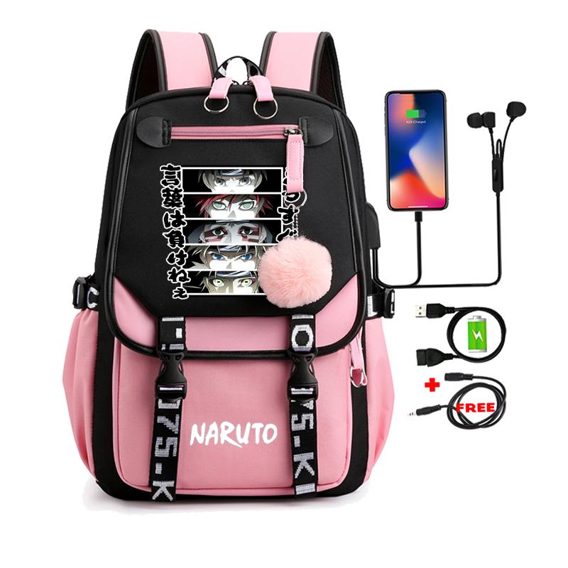 Anime Backpack Nezuko Kawaii Cartoon School Bag for Bag Manga To Travel Daily Girl Bookbag Adult Large Capacity Backpack