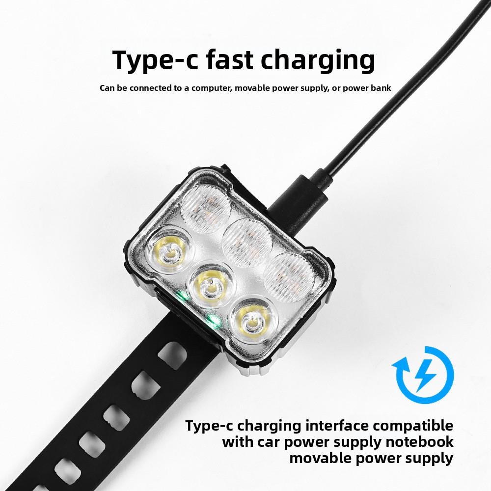 Bicycle Lights Road Bike Outdoor Lights Warning Lights Riding Lighting Accessories Mountain Bike Headlights Tail Lights Set