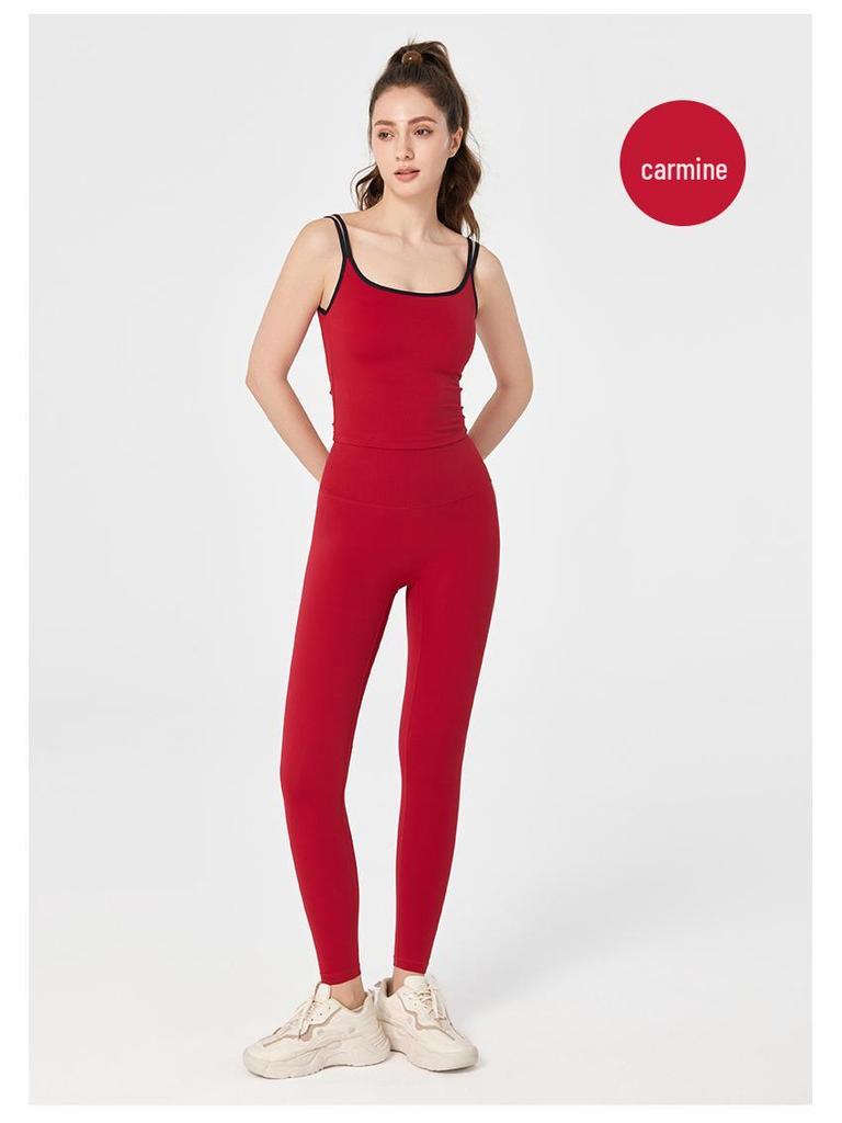 NULS Kryddig Tjej Färgblock Sportlinne med Fast Kupa för Kvinnor