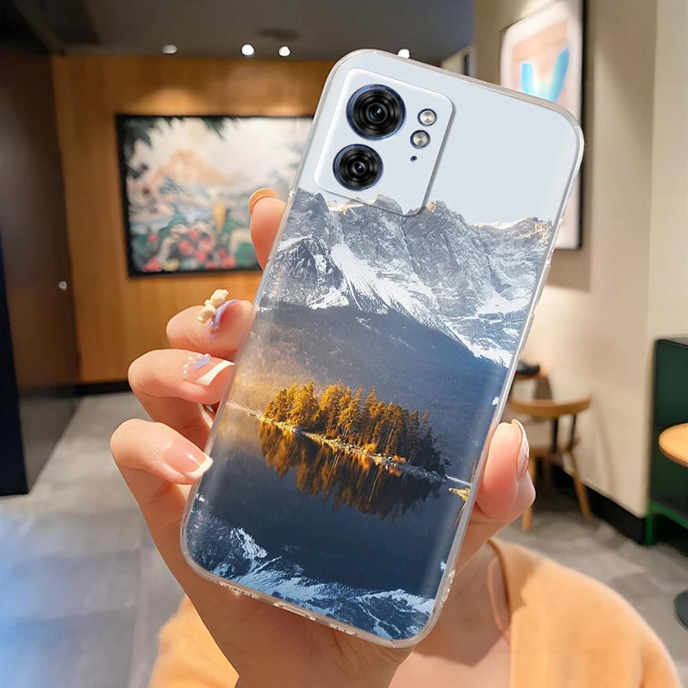 For Moto Edge 40 XT2303-2 Phone Case Panda Butterfly Soft Clear Slim Silicone Phone Cover for Motorola Moto Edge40 Edge 40 pro