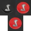 Stilvoller und langlebiger 85mm Lenkradaufkleber mit Cobra Shelby Emblem für Ford Mustang Gt350 Gt350r