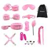 Edostree SM Eye Nipple Cross SM SM Play Goods, Restraints, Fetters, Handcuffs, Mask, Collar, Gag, Whip, Clips, Rope, Shackles, Cosplay, (Pink)