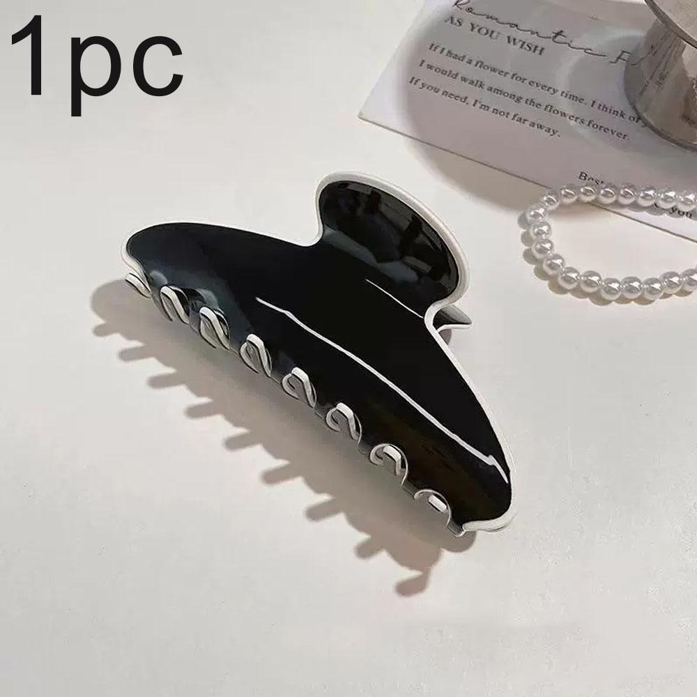 

Полукруг Темперамент Простая Французская Заколка для Волос Классическая Черно-Белая Большая Заколка для Волос Заколка для Объема Волос Аксессуары для Волос Новинка