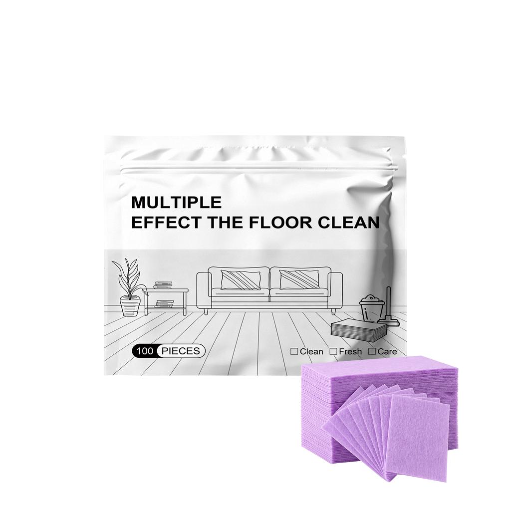 Multiple Effect Floor Cleaning Sheets 100 Pieces for Efficient Household Use Suitable for Various Floor Surfaces and Types