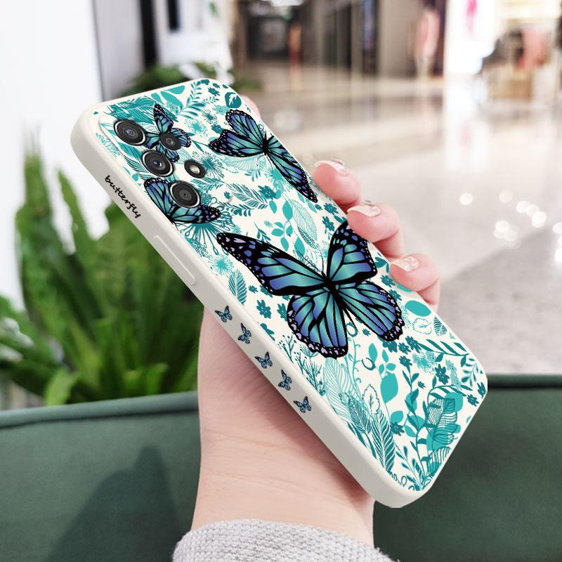 Coque Papillon Aurore Pour Samsung A56 A54 A36 A34 A26 A24 A14 A73 A53 A33 A23 A13 A17 A16 A07 A06 A52 A72 A32 A15 A25 A35 A55 5G
