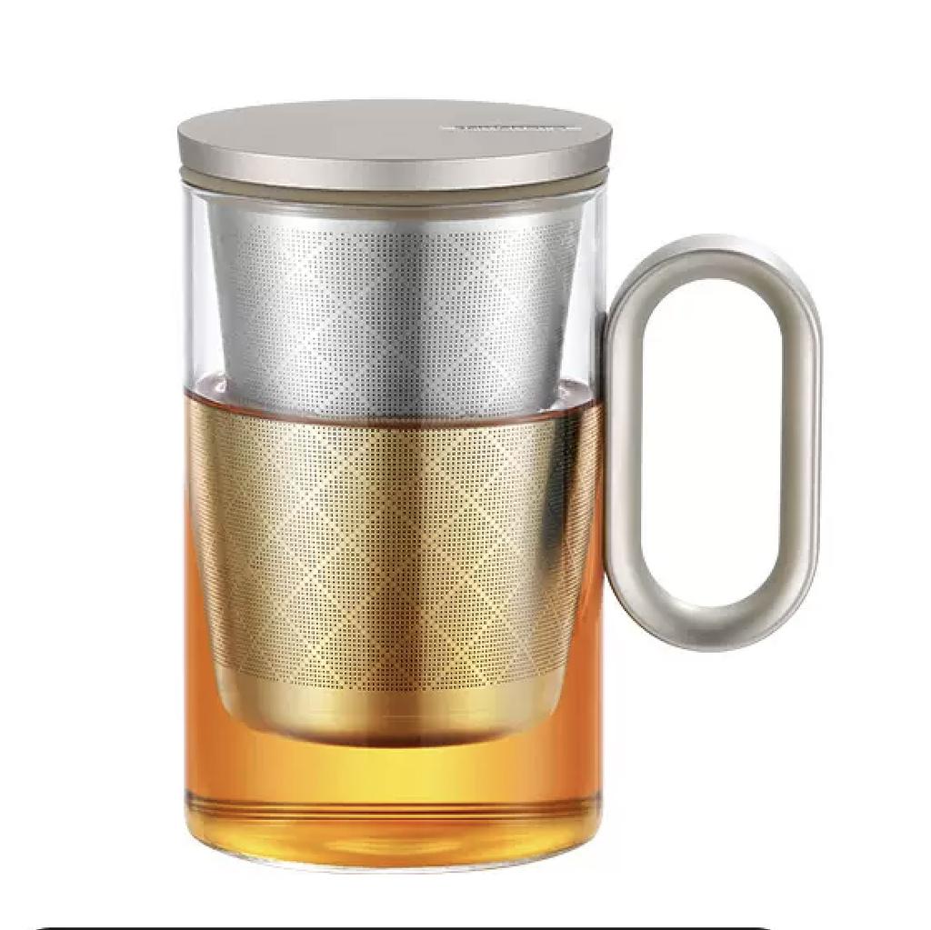 SAMADOYO-LOVE Aluminum Series Cup, Tea Ceremony Accessories, Tea Separation, Afternoon Tea, Office Cup