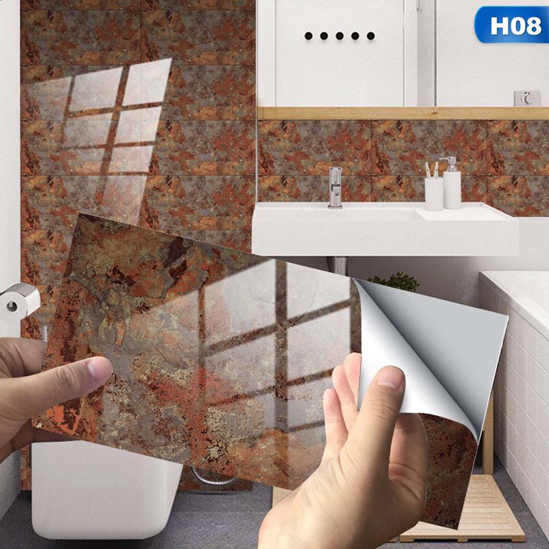 Quality Imitation Ceramic Tile Aluminum-plastic Board Wall Paste Foam PVC Wallpaper Decor Self-adhesive Wall Decal