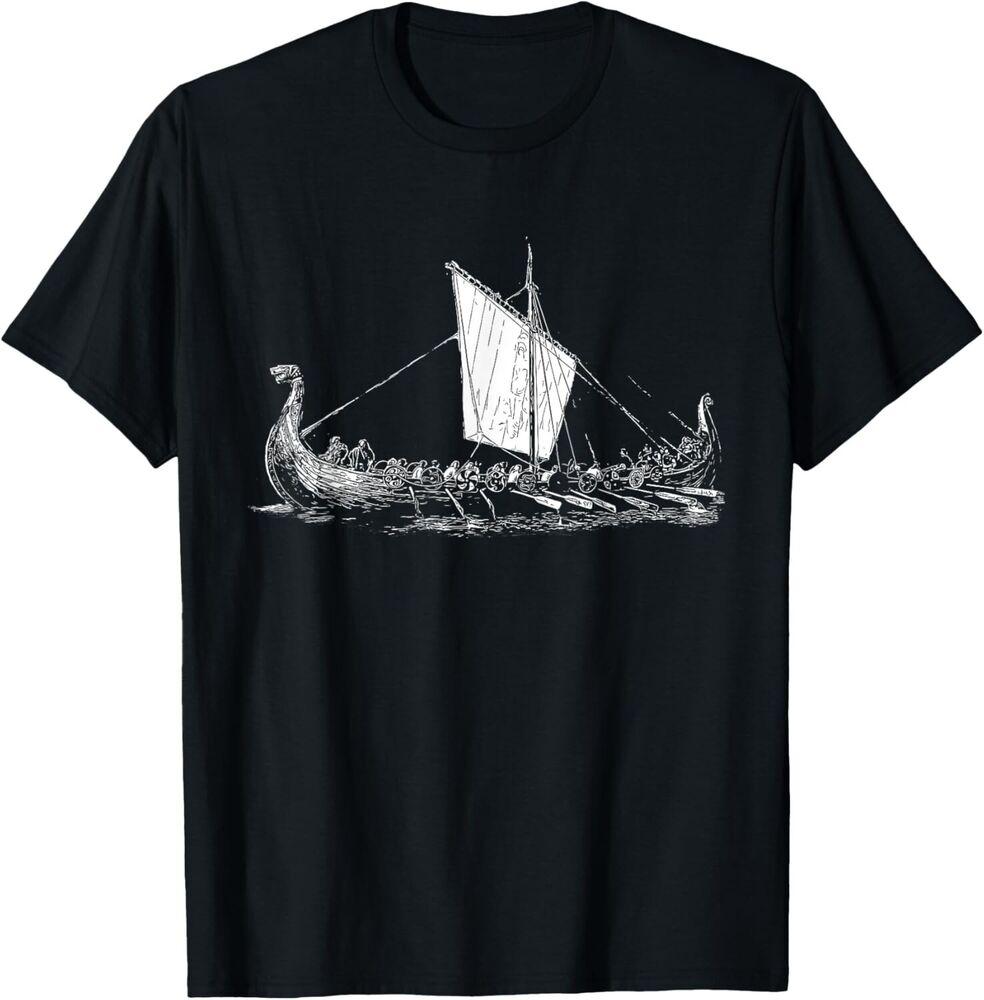 

Viking Ship T-Shirt - Odin And Valhalla Gift Unisex T-Shirt M