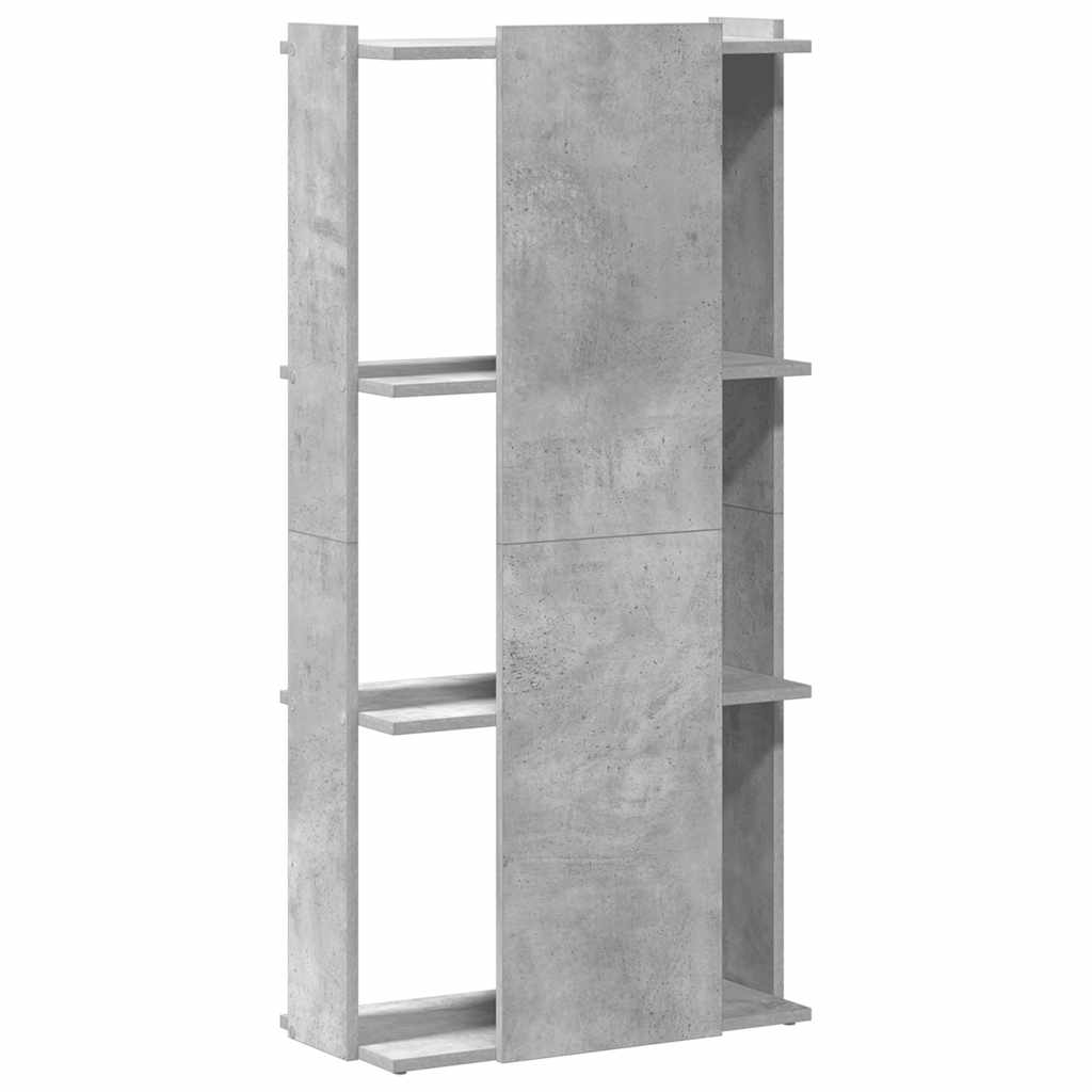 Bookshelf 3 Shelves Concrete Grey 60 x 30 x 120 cm Engineered Wood